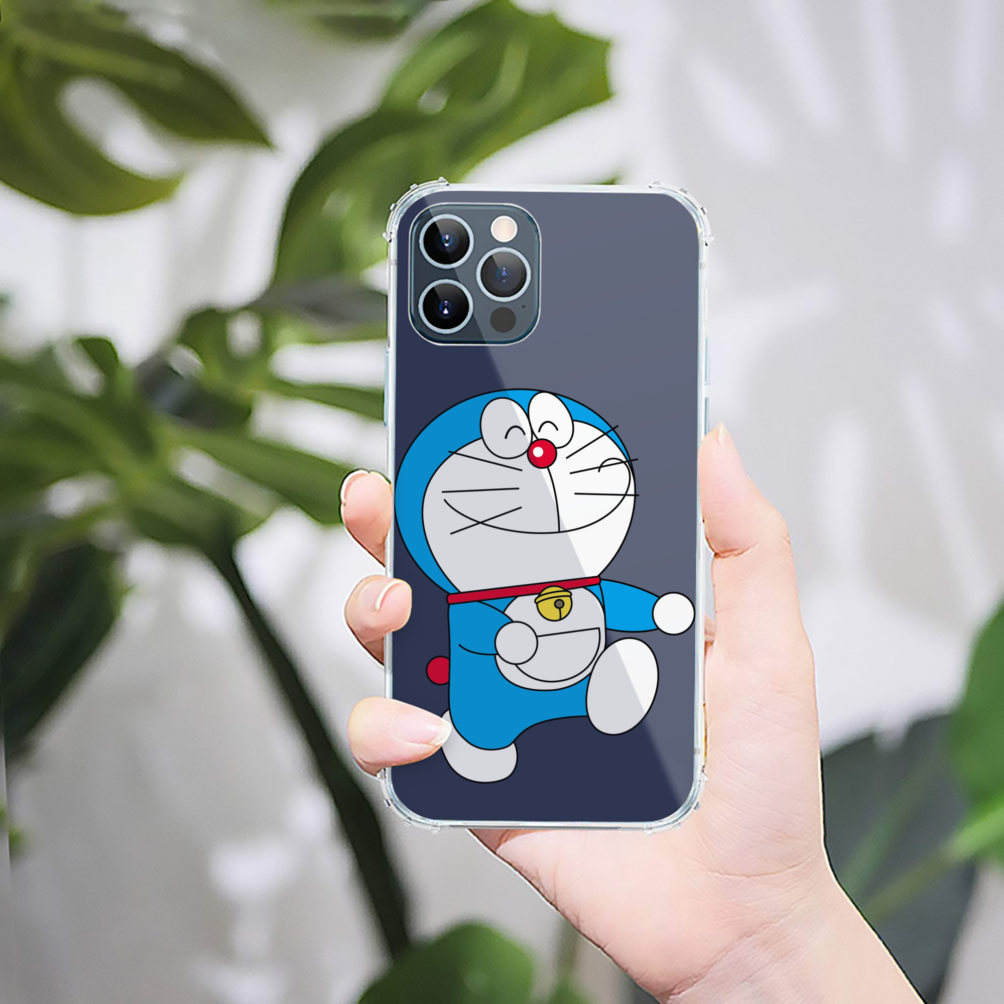 （画像用） ドラえもん Doraemon 【iPhone 12シリーズ対応】透明スマホケース（クリアソフトケース）